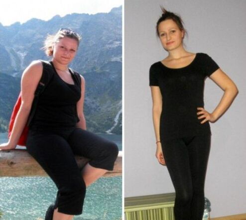 Το κορίτσι έχασε αποτελεσματικά βάρος χρησιμοποιώντας μια δίαιτα φαγόπυρου