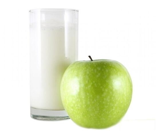 Κεφίρ με ένα μήλο για μια αποτελεσματική δίαιτα